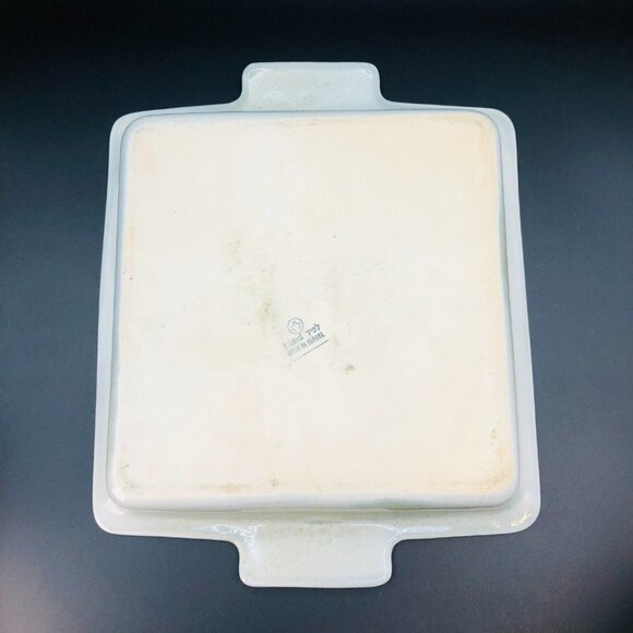 Mid Century LAPID Pottery Baking Dish 9x9 Luxury Israel Ironstone Pan Lead Free - Picture 6 of 10